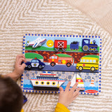 Melissa & Doug Multifarvet Wooden Chunky Puzzle Vehicles