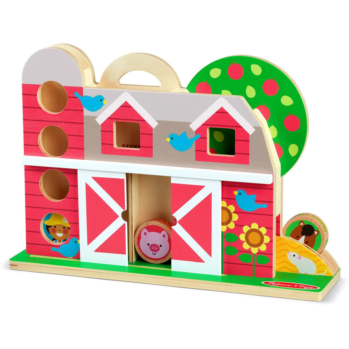 Melissa & Doug Multifarvet Leketøy - Go Tots - Bondegårds Tumlesæt