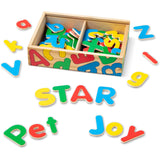 Melissa & Doug Multifarvet Wooden Magnets Alphabet