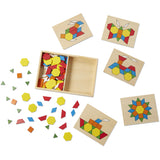 Melissa & Doug Multifarvet Mønster-Leg - Tre - Sett Med Klosser Og Plader