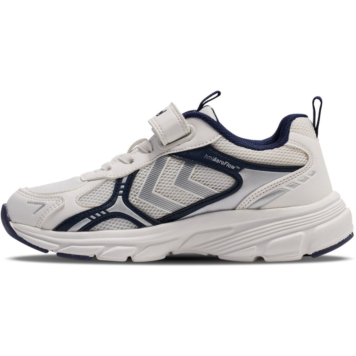 Hummel White/Navy Effort One Vc Jr Sneakers