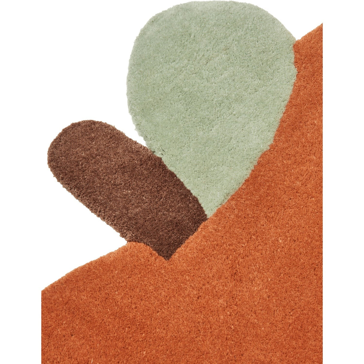 Ferm Living Brown Clay Apple Tufted Rug