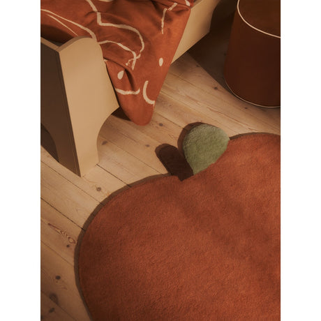 Ferm Living Brown Clay Apple Tufted Rug