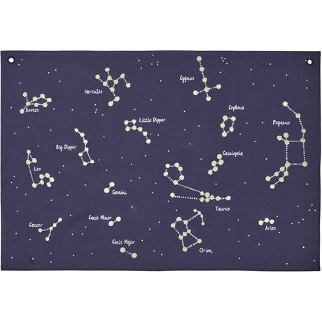 Ferm Living Dark Blue Constellation Tekstil Map