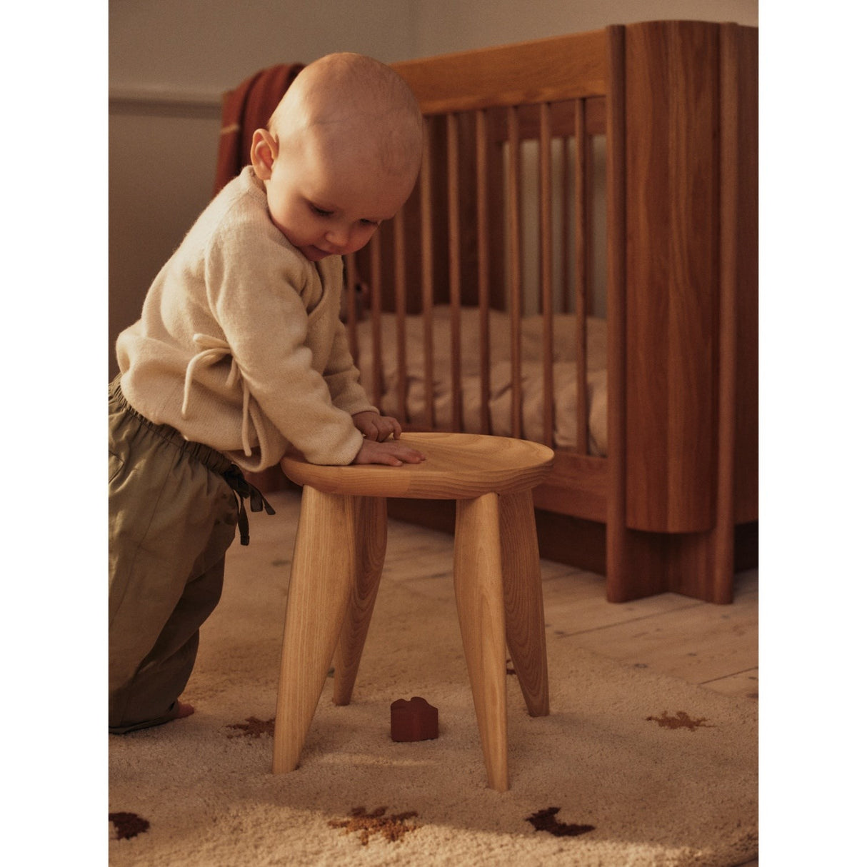 Ferm Living Natural Ash Feve Kids Taburet
