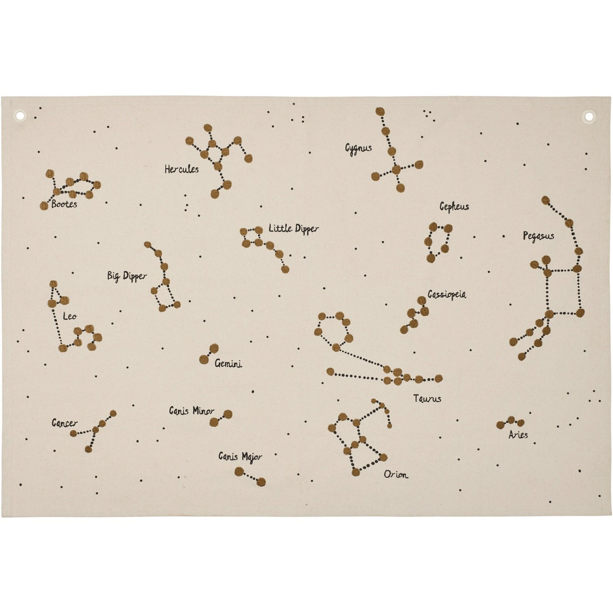 Ferm Living Undyed Constellation Tekstil Map