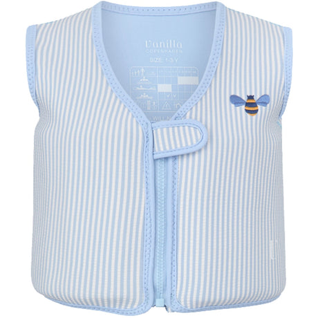 Vanilla COPENHAGEN Blue Honeybee Swim Vest Neoprene Seersucker