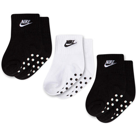 NIKE Black Core Futura Gripper Strømper 3-Pakning
