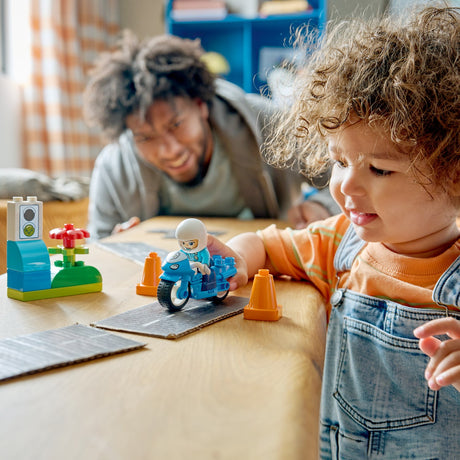 LEGO® DUPLO Town Blå Politimotorcykel 10471