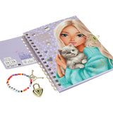 TOPModel Dagbok Med Padlock Og Bracelet