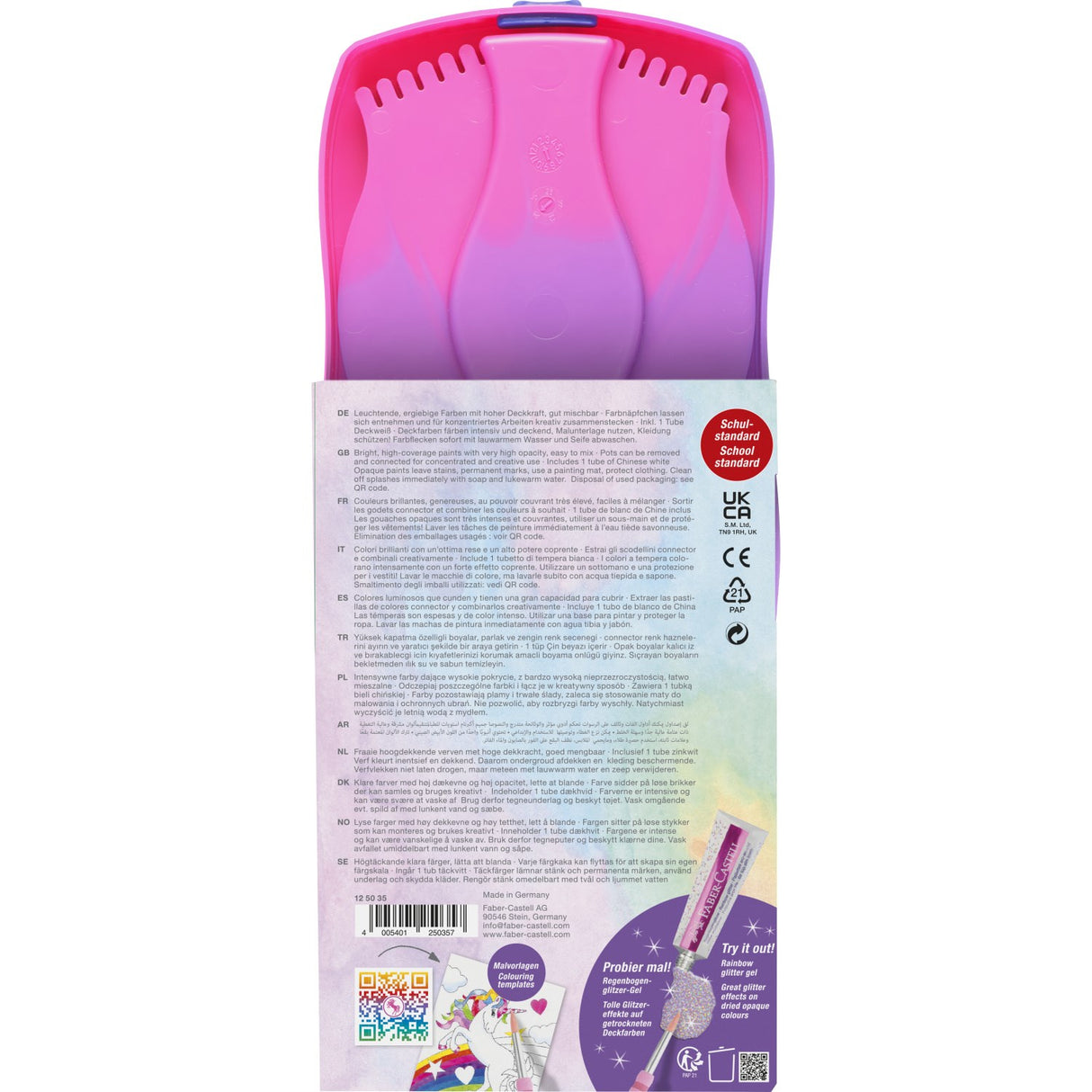 Faber-Castell Dekselkobling, Unicorn 12 Ass-farger