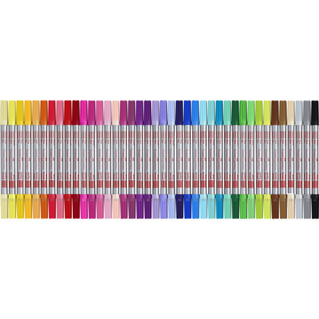 Faber-Castell-markører dobbel tykk/tynn 40 pcs
