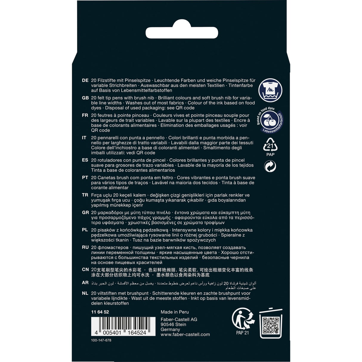 Faber-Castell Black Edition Tusser 20 Rumpe