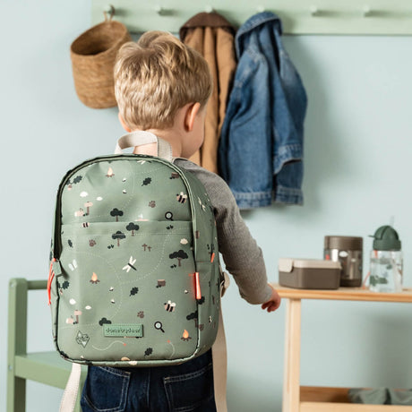 DonebyDeer Green Tiny Trails Kids Rygsekk