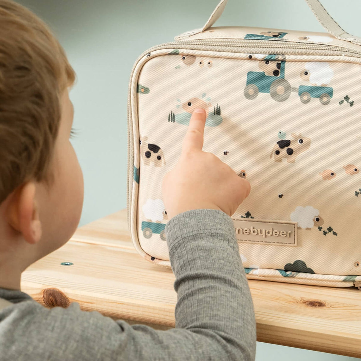 DonebyDeer Sand Tiny Farm Tiny Insulated Lunch Veske