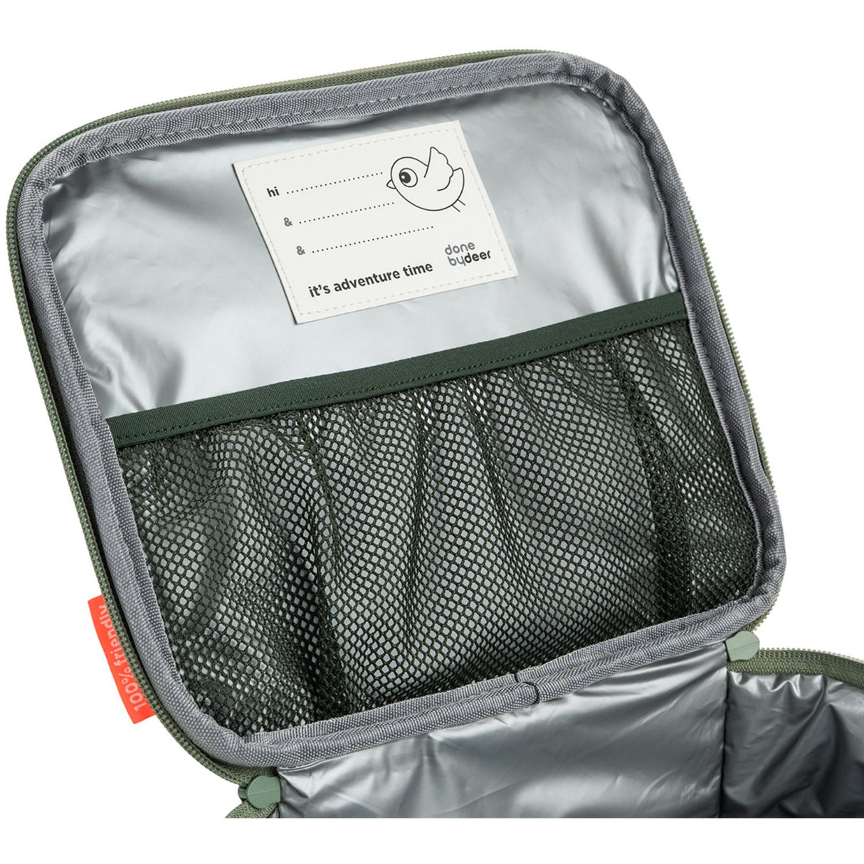 DonebyDeer Green Tiny Trails Insulated Lunch Veske