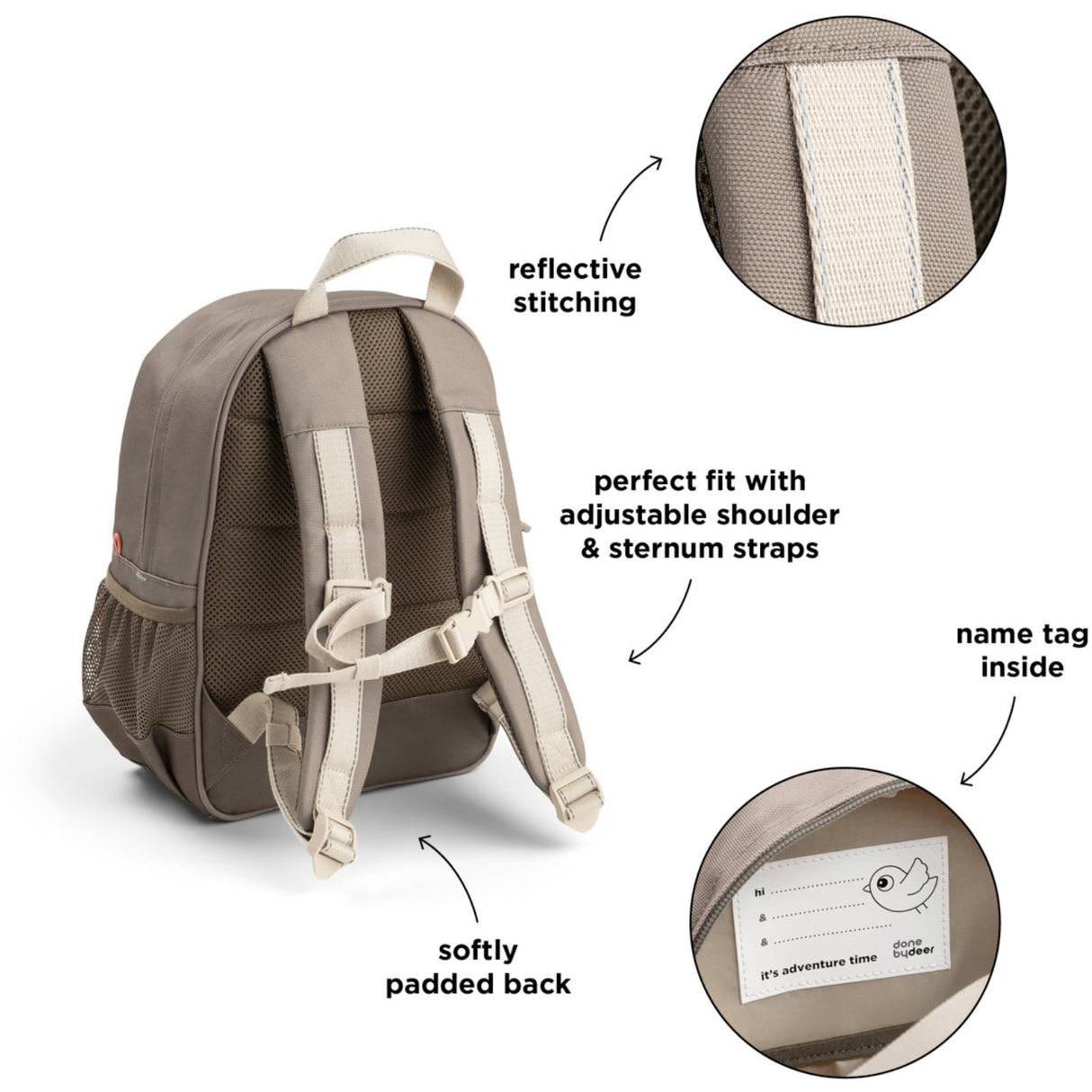 DonebyDeer Sand Tiny Trails Junior Rygsekk