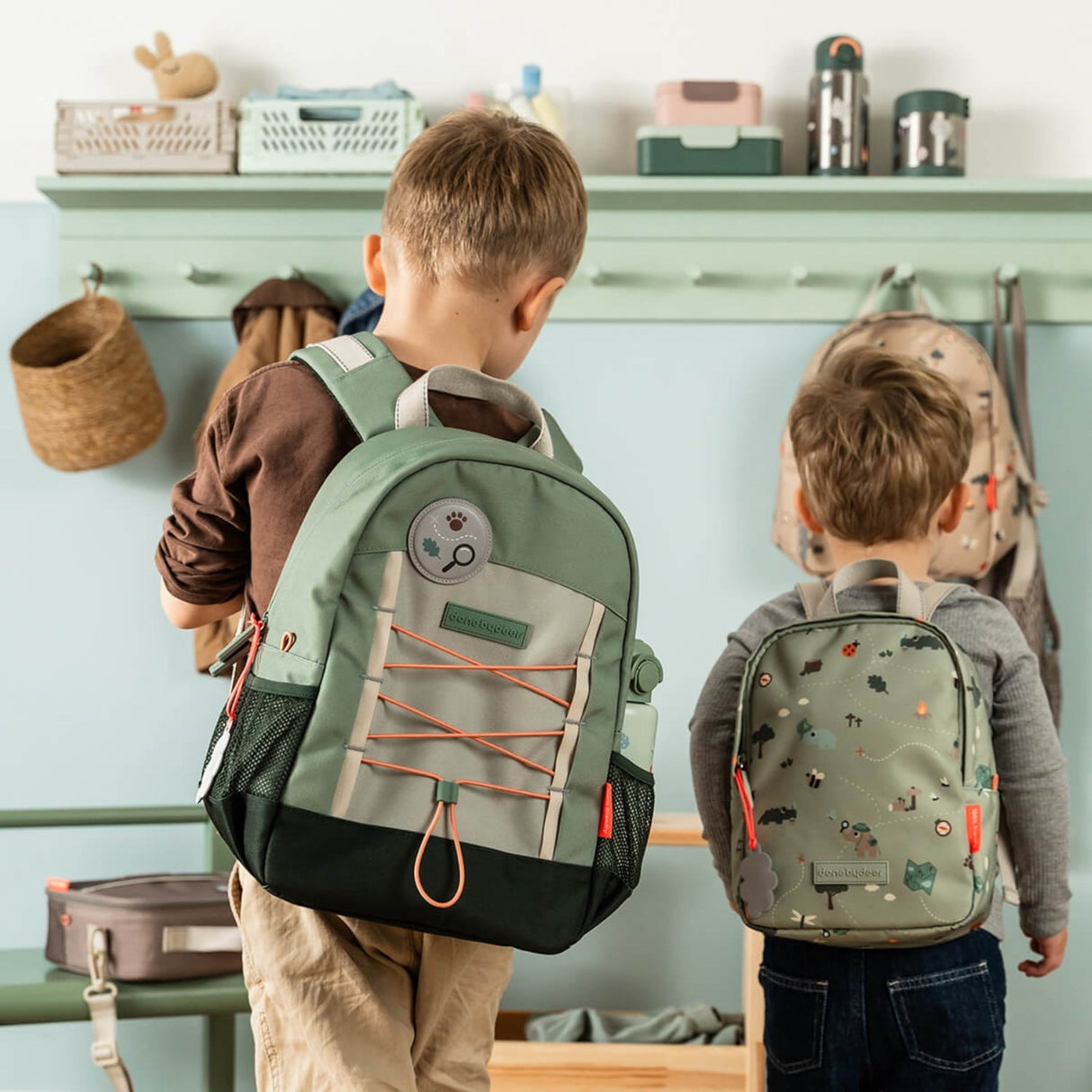 DonebyDeer Green Tiny Trails Junior Rygsekk