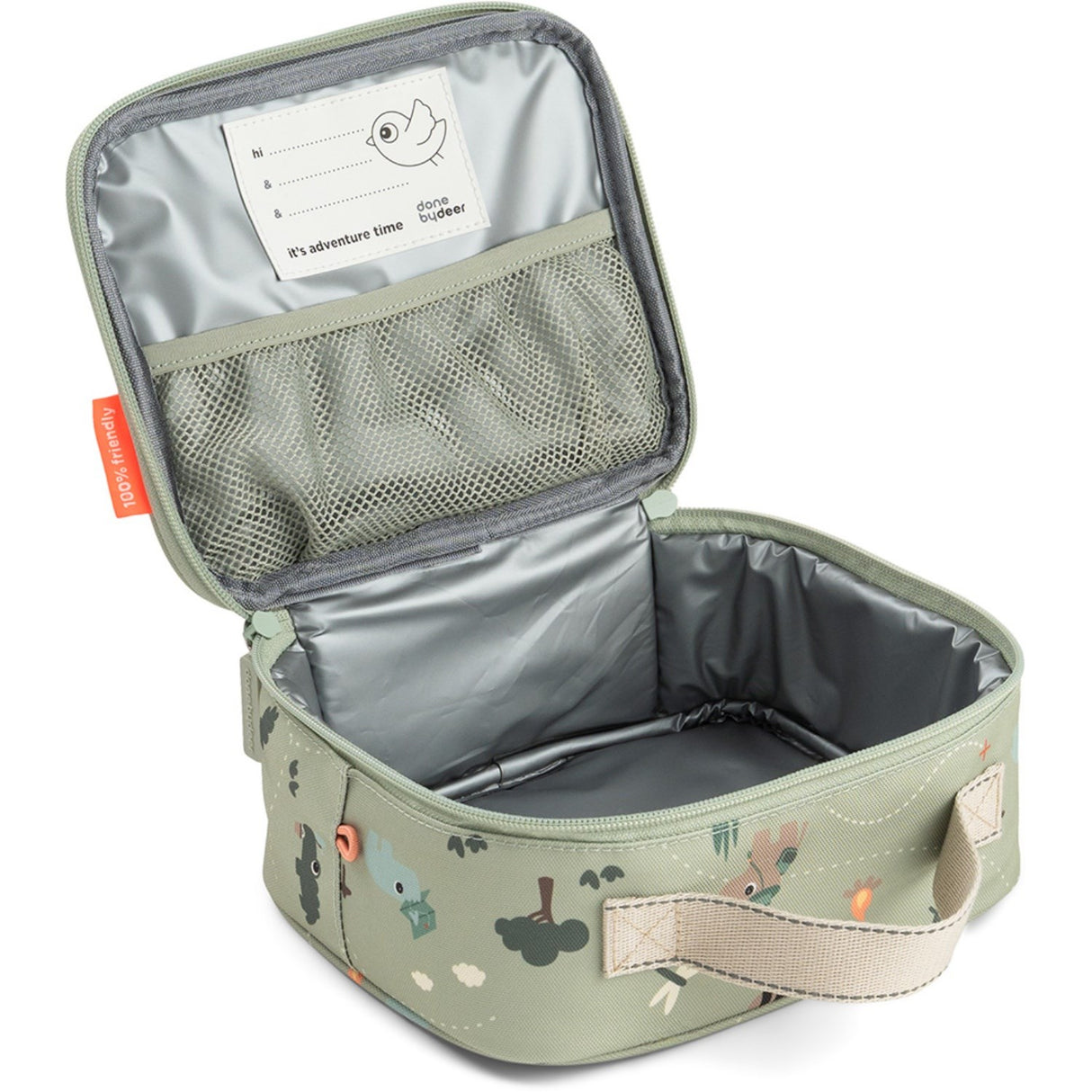 DonebyDeer Green Tiny Trails Tiny Insulated Lunch Veske