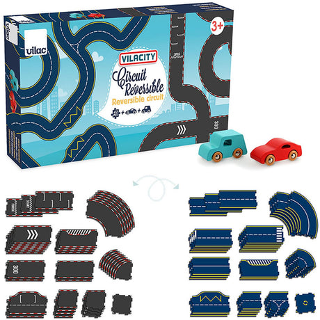 Vilac Vilacity 42-delt reversibel racerbane