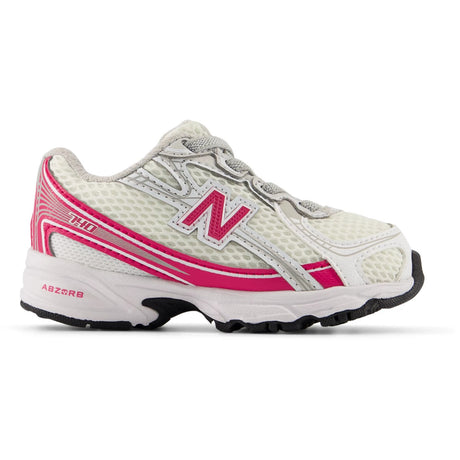 New Balance White New Balance 740 Kids Bungee Lace