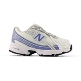 New Balance White New Balance 740 Kids Bungee Lace