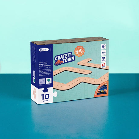 Crateit Town Wooden Leketøy Adventure Track Extension