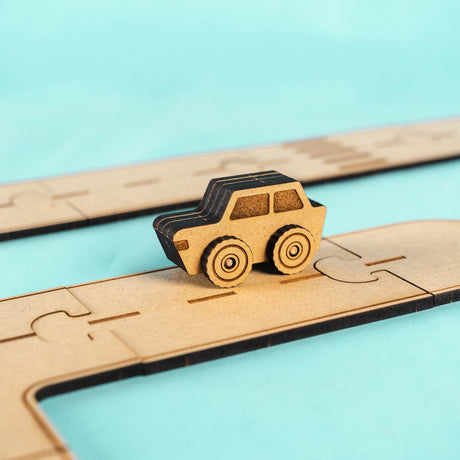 Crateit Town Wooden Leketøy Adventure Track Extension