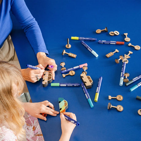 Crateit Town Wooden Leketøy Bus Adventures