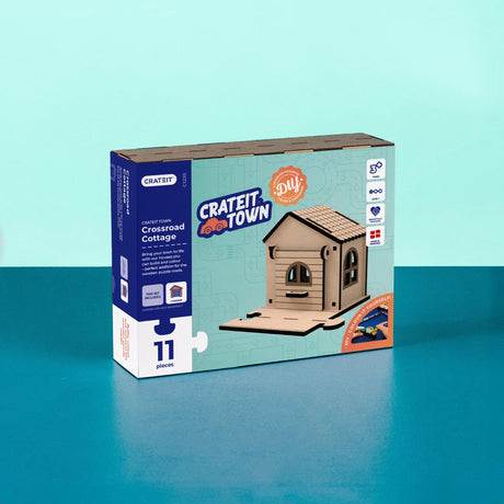 Crateit Town Wooden Leketøy Crossroad Cottage