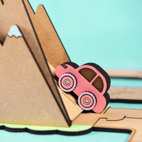 Crateit Town Wooden Leketøy Around The Mountain