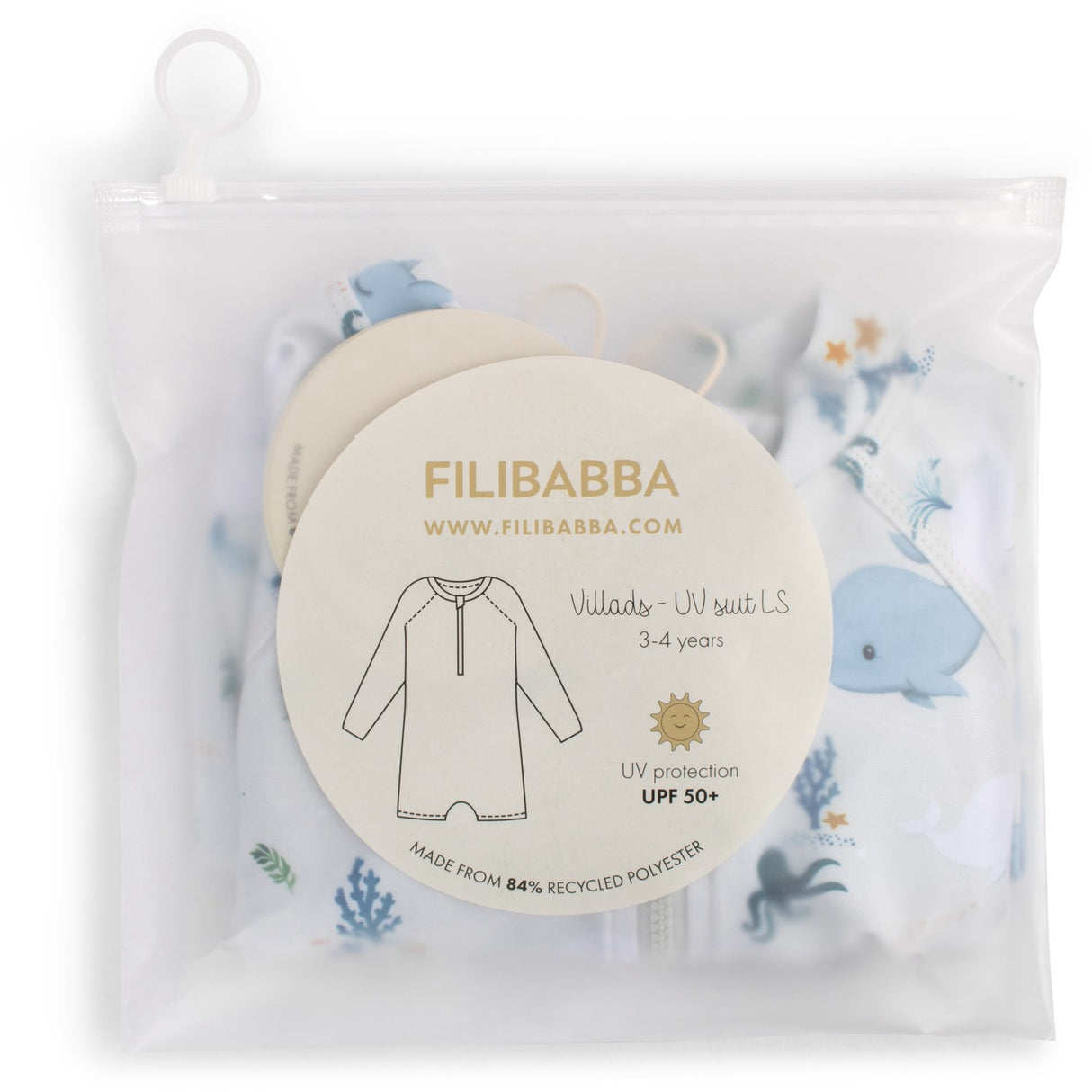 FILIBABBA Christian's Whale Tales Villads Uv Drakt