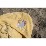 FILIBABBA Unicorn Shores Broderet Badehåndklæde Med Hette GOTS