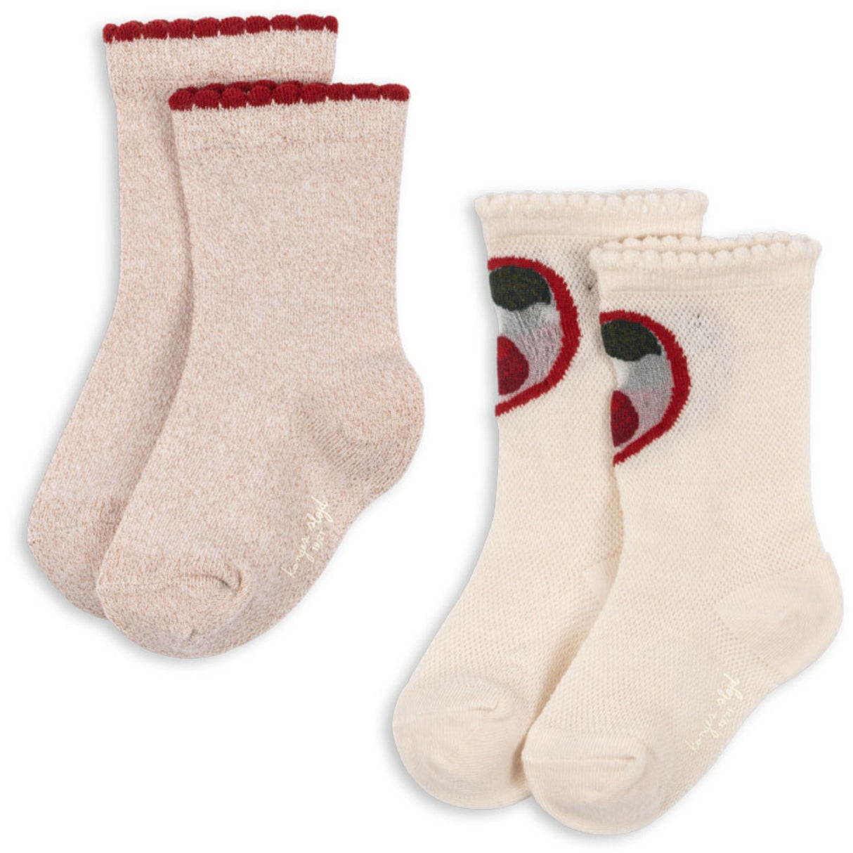 Konges Sløjd Cherry/Rose 2 Pakke Cherry Rose Strømper
