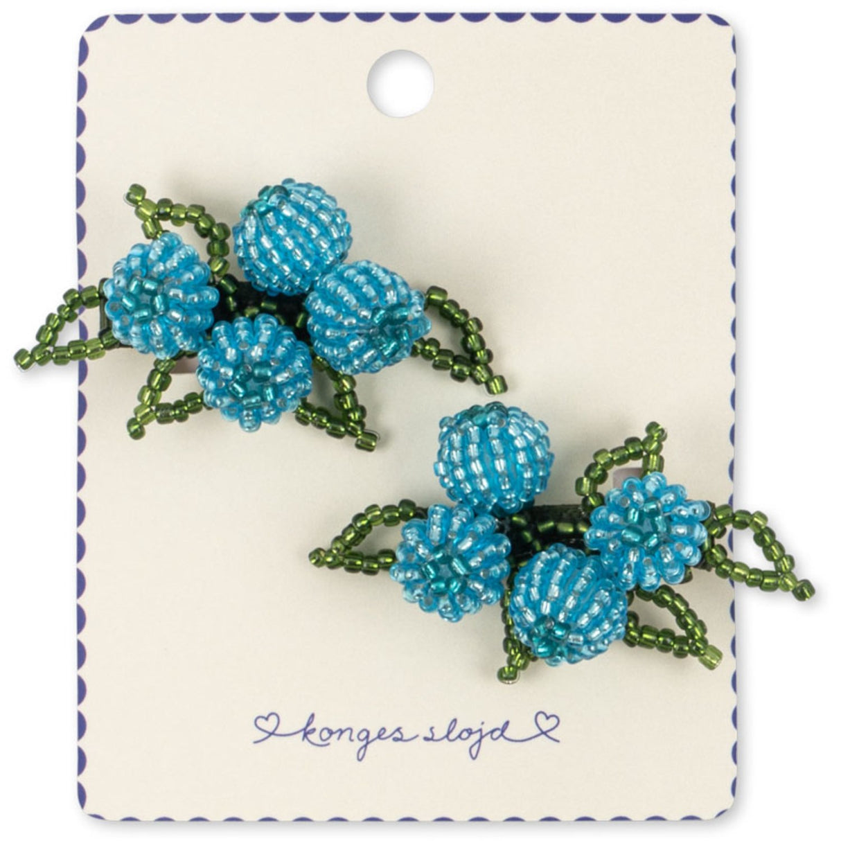 Konges Sløjd Blueberries 2 Pakke Blueberry Beaded Hair Clip
