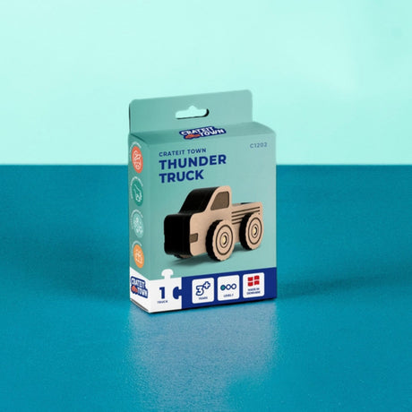 Crateit Town Wooden Leketøy Thunder Lastbil