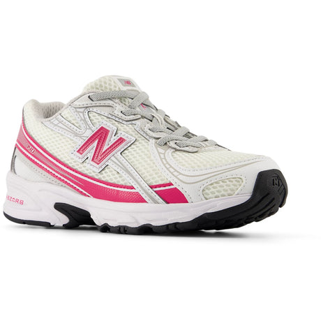 New Balance White New Balance 740 Kids Bungee Lace