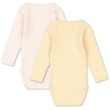 Konges Sløjd Banana Crepe/Creole Pink Fanga Perla 2 Pakke Ls Body Ocs