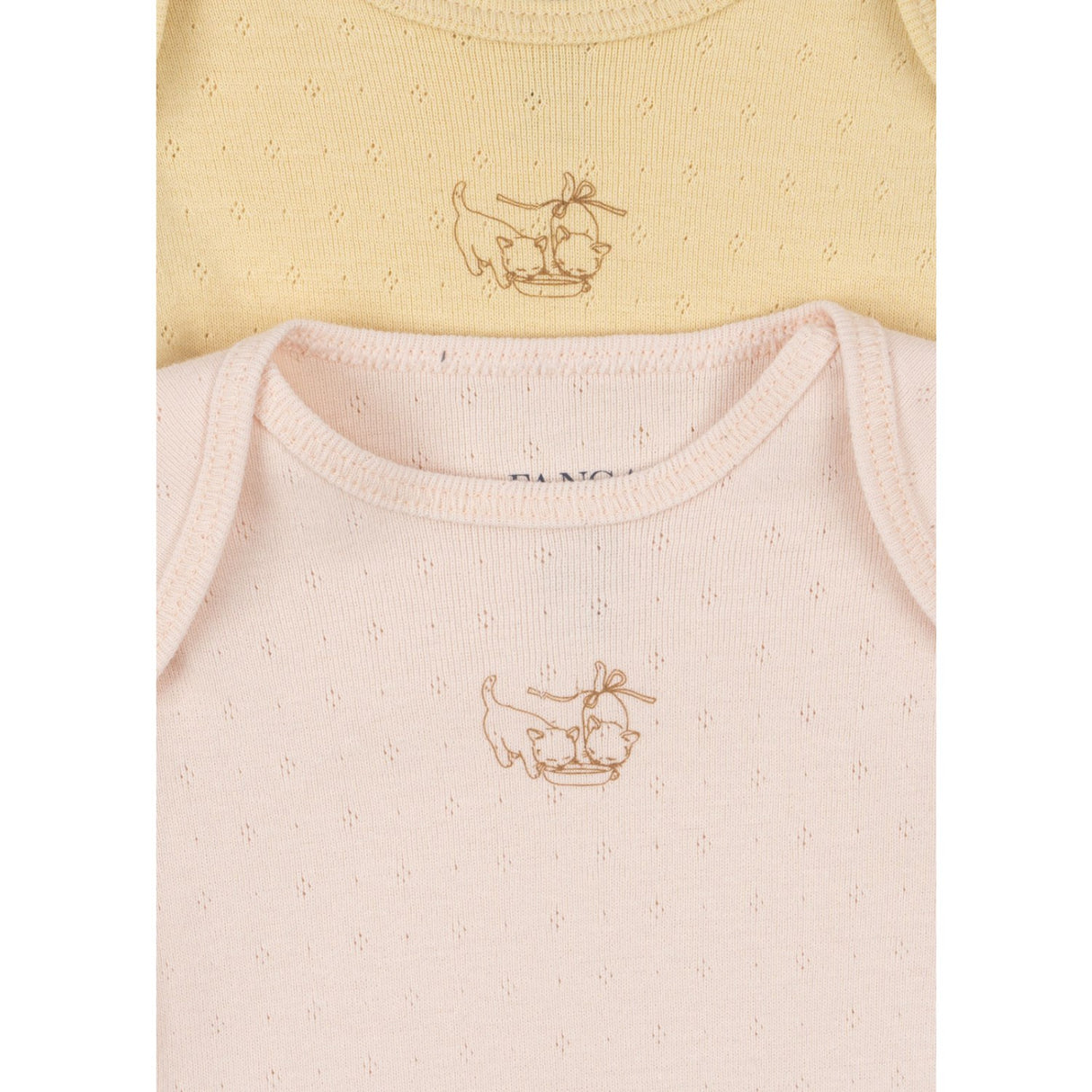 Konges Sløjd Banana Crepe/Creole Pink Fanga Perla 2 Pakke Ls Body Ocs