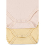 Konges Sløjd Banana Crepe/Creole Pink Fanga Perla 2 Pakke Ls Body Ocs