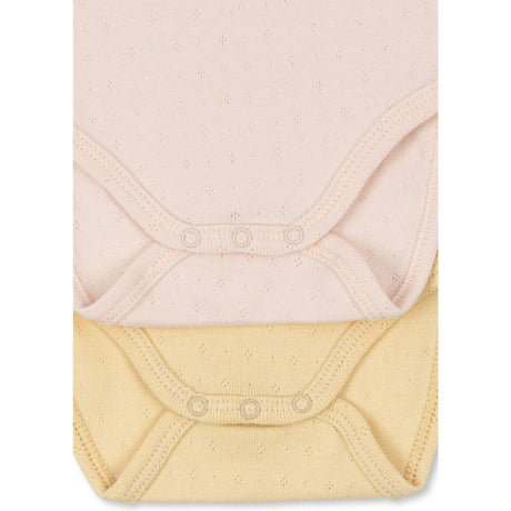 Konges Sløjd Banana Crepe/Creole Pink Fanga Perla 2 Pakke Ls Body Ocs