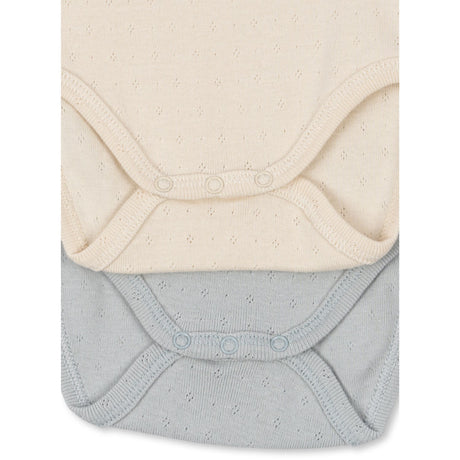 Konges Sløjd Buttercream/Pearl Blue Fanga Perla 2 Pakke Ss Body Ocs