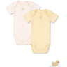 Konges Sløjd Banana Crepe/Creole Pink Fanga Perla 2 Pakke Ss Body Ocs