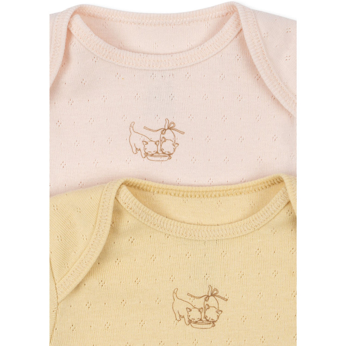Konges Sløjd Banana Crepe/Creole Pink Fanga Perla 2 Pakke Ss Body Ocs