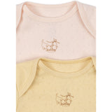 Konges Sløjd Banana Crepe/Creole Pink Fanga Perla 2 Pakke Ss Body Ocs