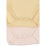 Konges Sløjd Banana Crepe/Creole Pink Fanga Perla 2 Pakke Ss Body Ocs