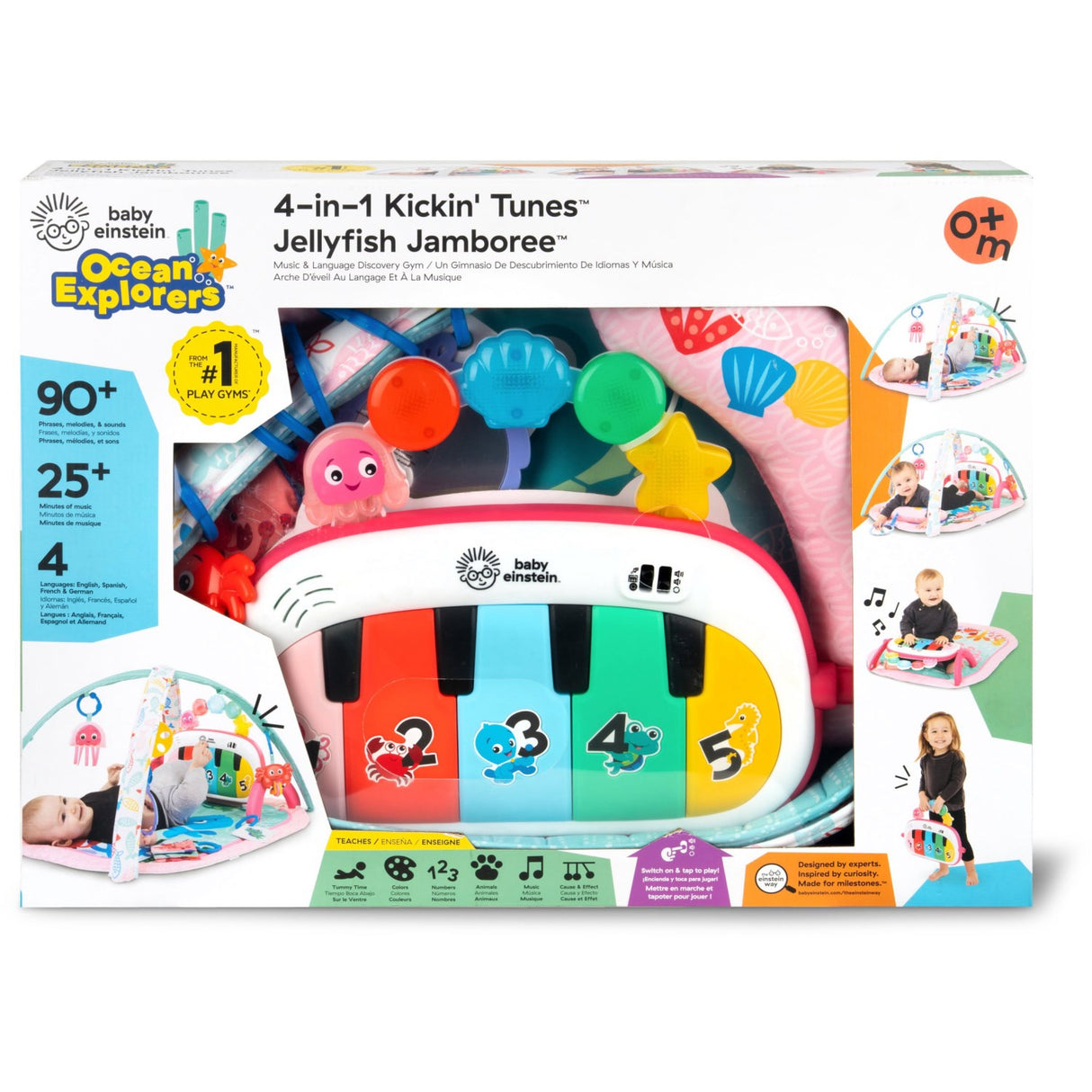 Baby Einstein 4-in-1 Kickin’ Tunes™ Jellyfish Jamboree™ Musikk & Language Discovery Gym