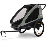 Hamax Khaki Green/Black Traveller Bicycle Trailer Dobbel