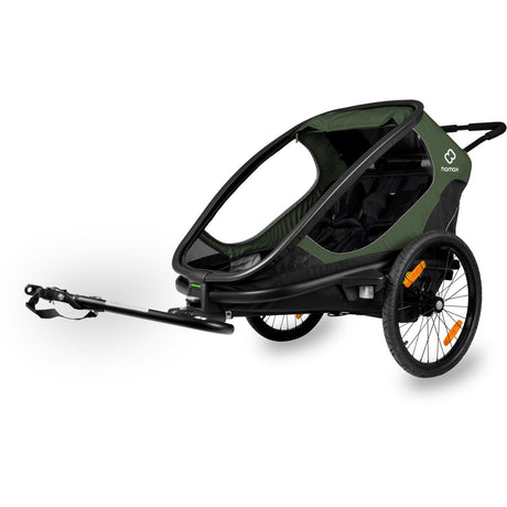 Hamax Green/Black Outback Bicycle Trailer Dobbel