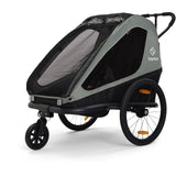 Hamax Khaki Green/Black Traveller Bicycle Trailer Dobbel